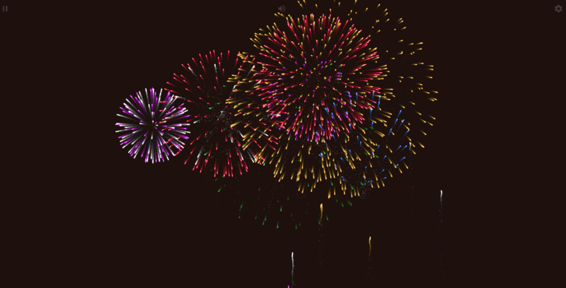 绚丽3D烟花秀HTML源码-进入